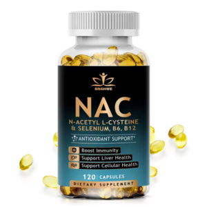 NAC + Glutathione Supplement To Support Skin Health - Antioxidant Supplement, Non-GMO, 120