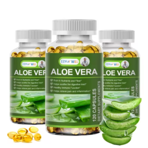 Natural Aloe Vera (Aloe barbadensis) 5000 mg, Supports Digestive, Liver, Stomach Health, Weight Control, 60/100 Softgels