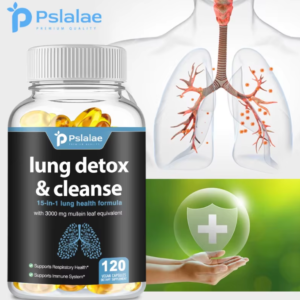 Lung Detox & Cleanse Capsules - Supports Bronchial and Respiratory Health, Promoting Lung Cleansing and Detoxification